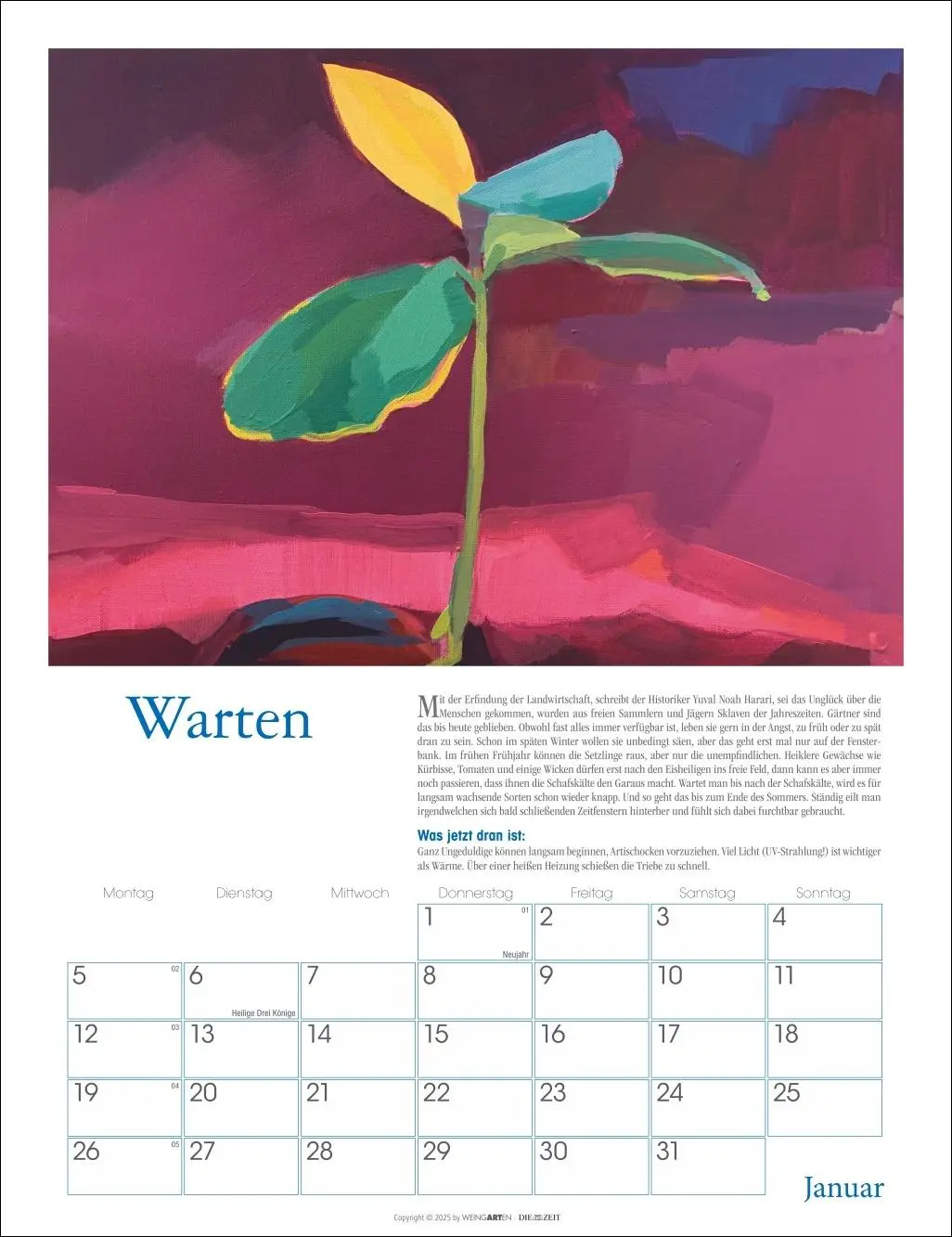 Bild: 9783839902837 | DIE ZEIT Neulich im Beet Kalender 2026 | Stefanie Flamm | Kalender
