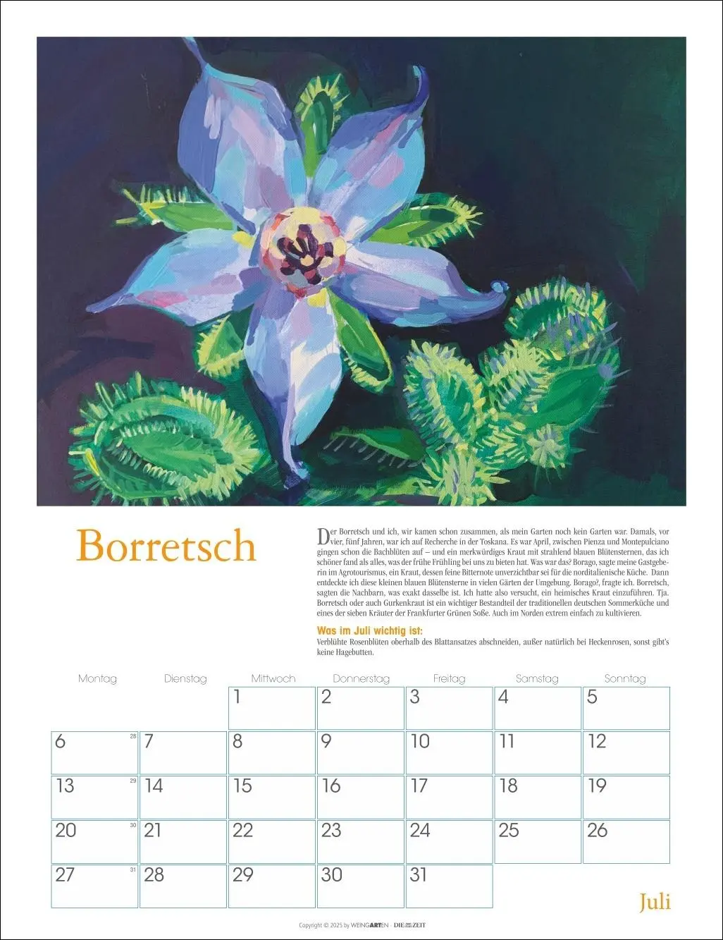 Bild: 9783839902837 | DIE ZEIT Neulich im Beet Kalender 2026 | Stefanie Flamm | Kalender