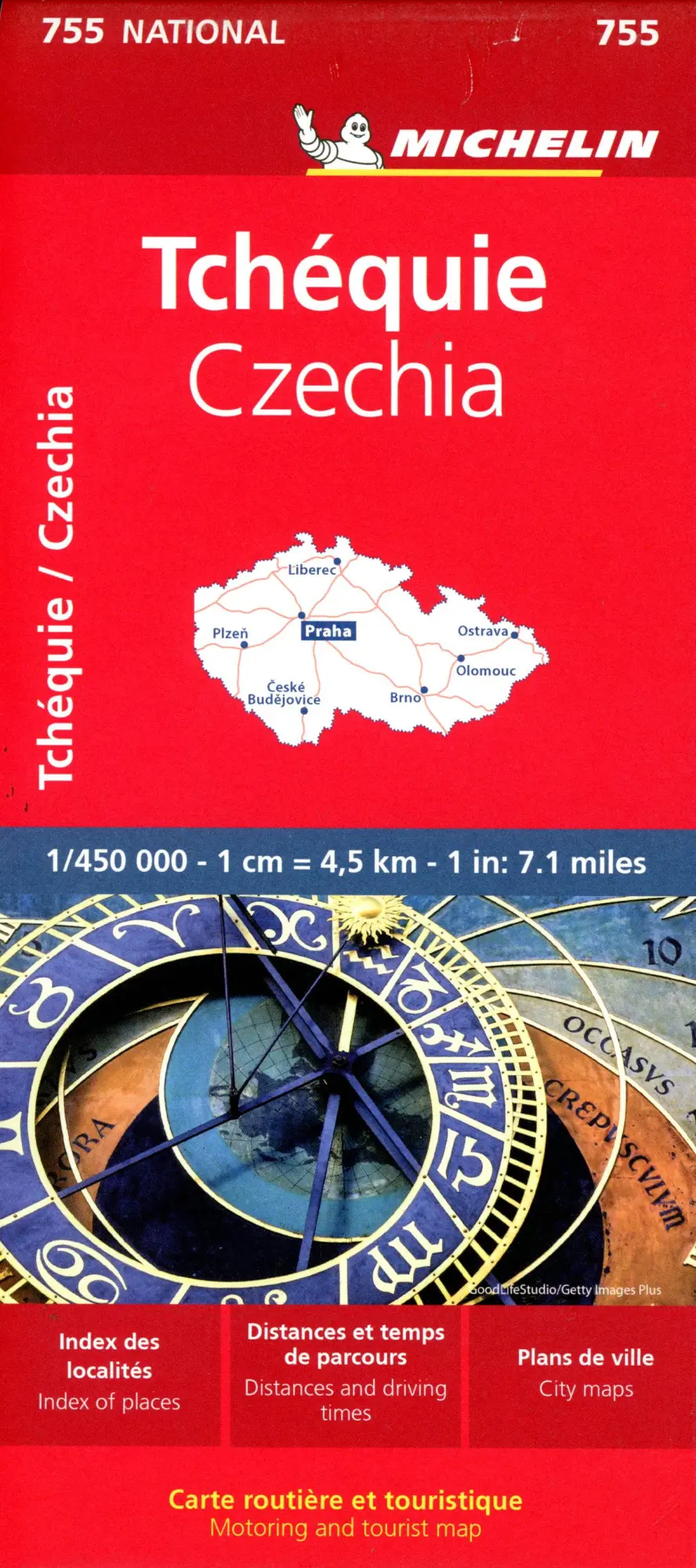 Cover: 9782067172937 | Czechia - Michelin National Map 755 | Map | Michelin | (Land-)Karte