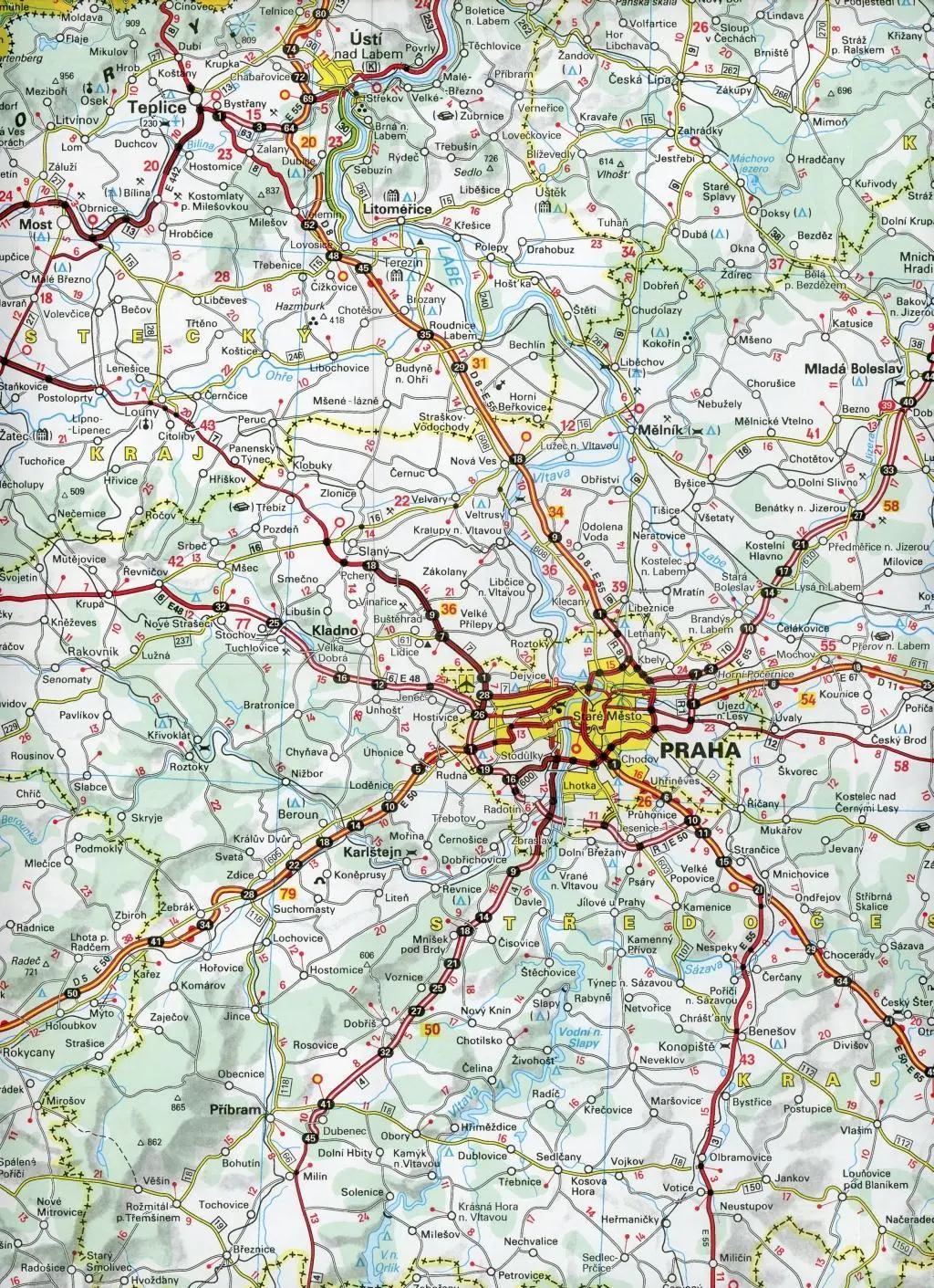 Bild: 9782067172937 | Czechia - Michelin National Map 755 | Map | Michelin | (Land-)Karte