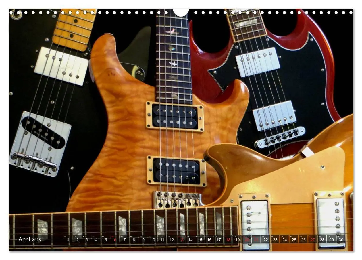 Bild: 9783435732937 | Gitarren Snapshots (Wandkalender 2025 DIN A3 quer), CALVENDO...