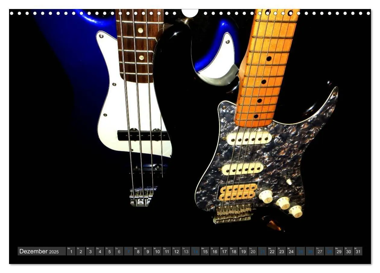 Bild: 9783435732937 | Gitarren Snapshots (Wandkalender 2025 DIN A3 quer), CALVENDO...
