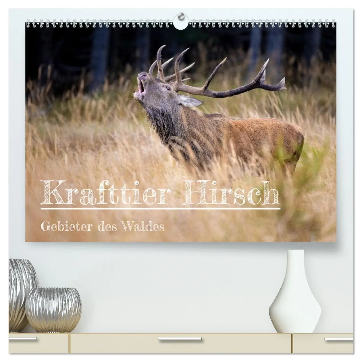 Cover: 9783457442937 | Krafttier Hirsch (hochwertiger Premium Wandkalender 2026 DIN A2...