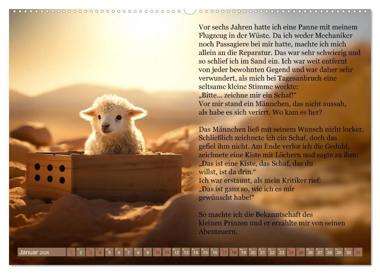 Bild: 9783457512937 | Die Reise des kleinen Prinzen (hochwertiger Premium Wandkalender...