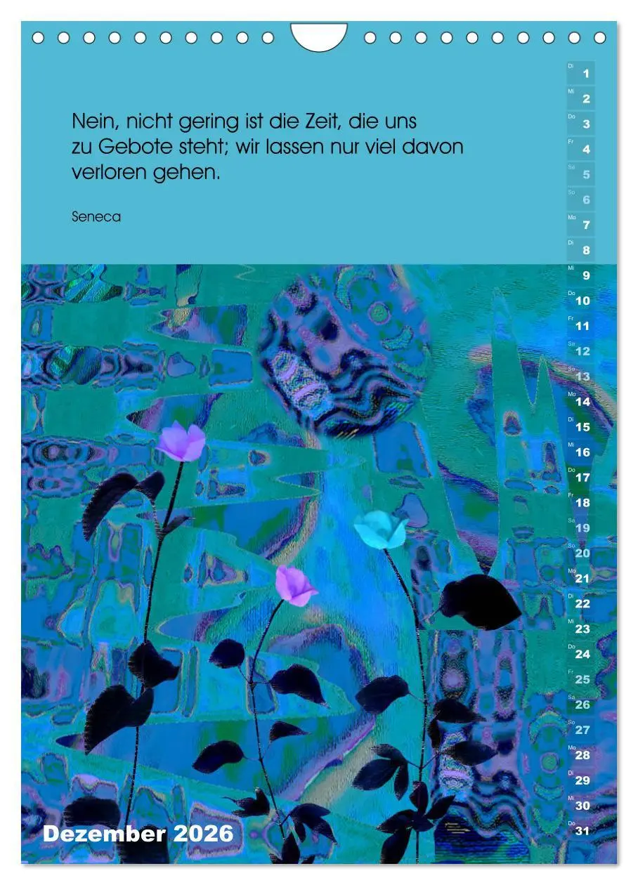 Bild: 9783516392937 | Philosophische Inspirationen Wandkalender 2026 (Wandkalender 2026...
