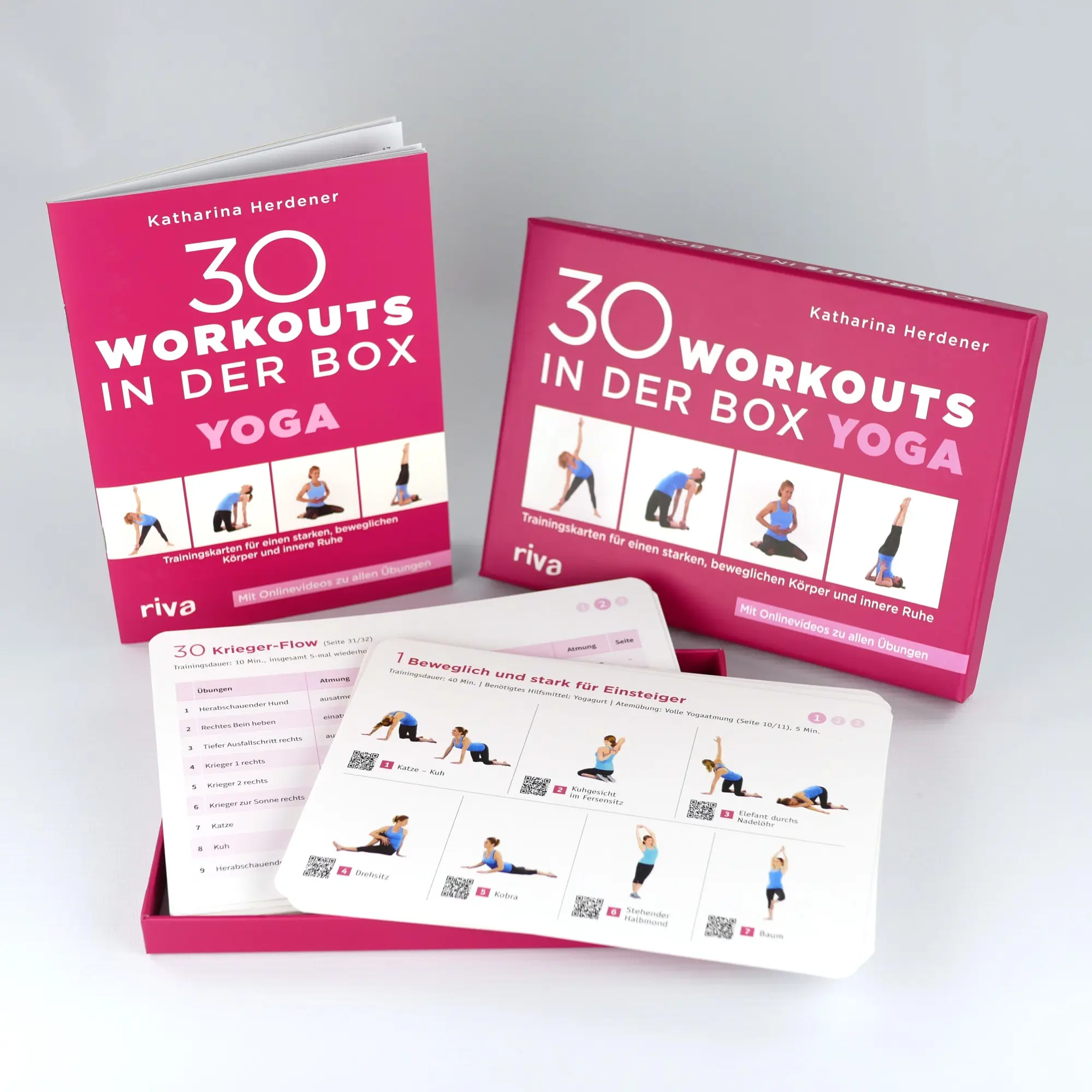 Bild: 9783742322937 | 30 Workouts in der Box - Yoga | Katharina Herdener | Box | 30 Workouts