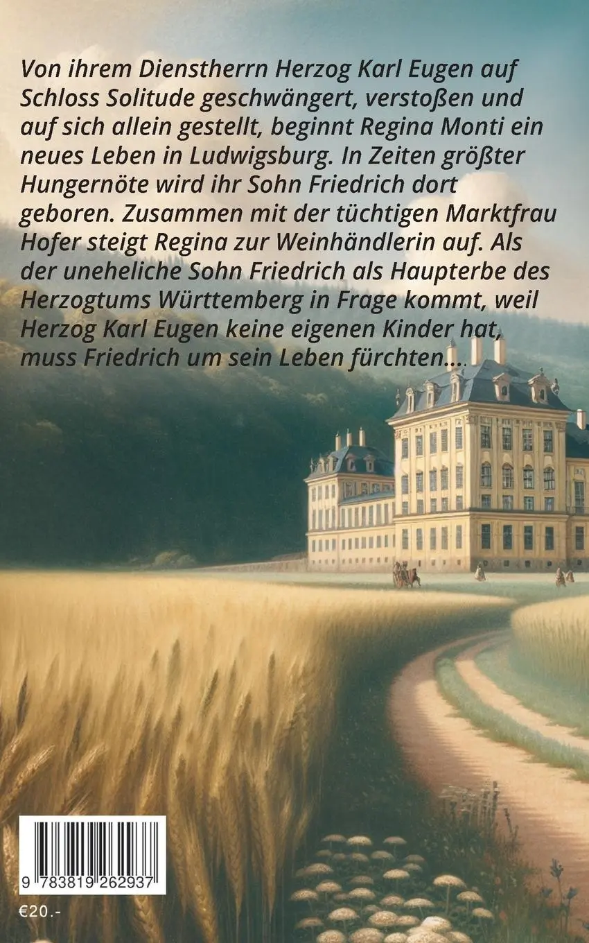 Rückseite: 9783819262937 | Das Erbe von Schloss Solitude | Historischer Roman | Hoffmann | Buch