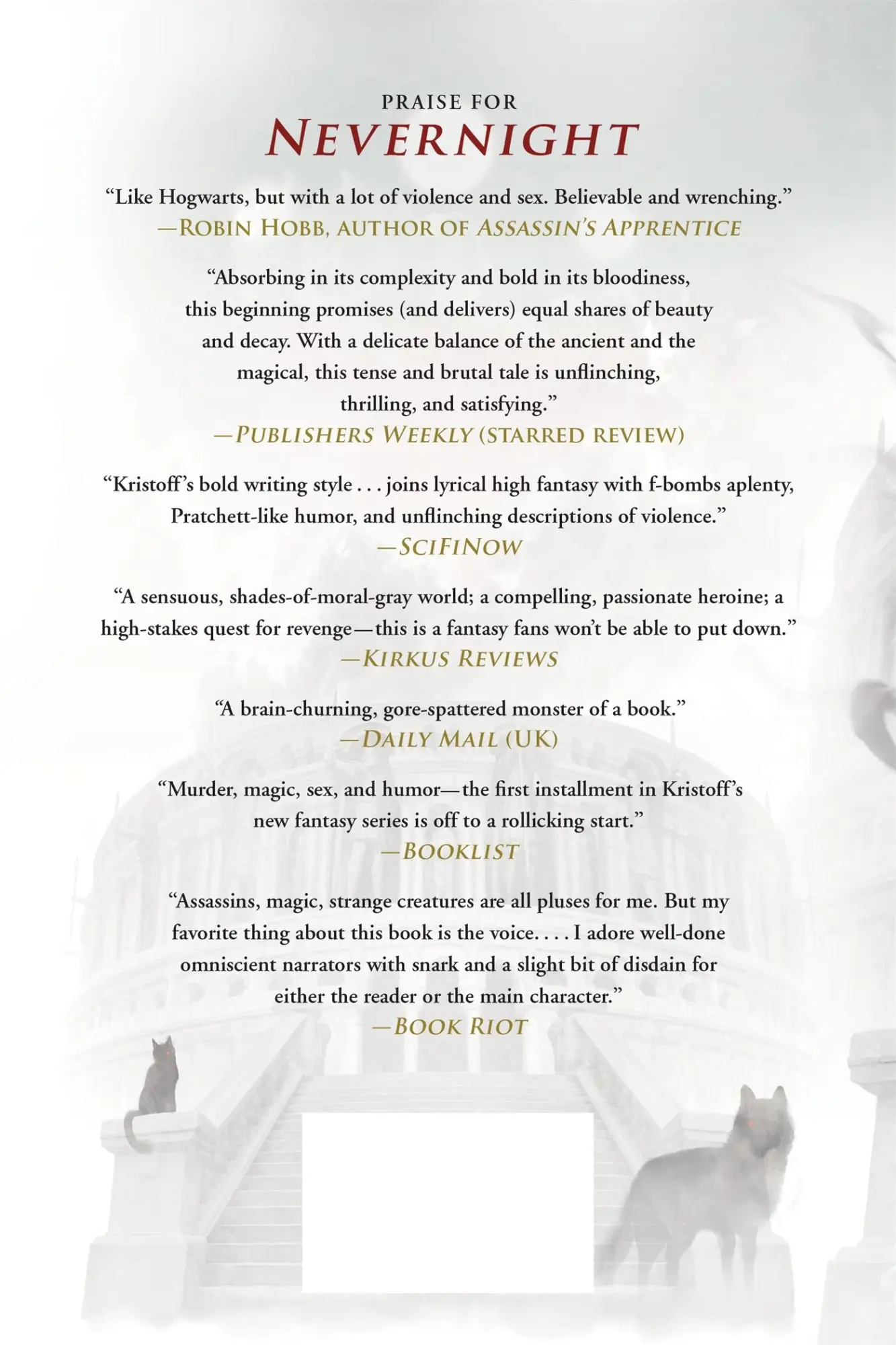 Rückseite: 9781250073037 | Godsgrave | Book Two of the Nevernight Chronicle | Jay Kristoff | Buch
