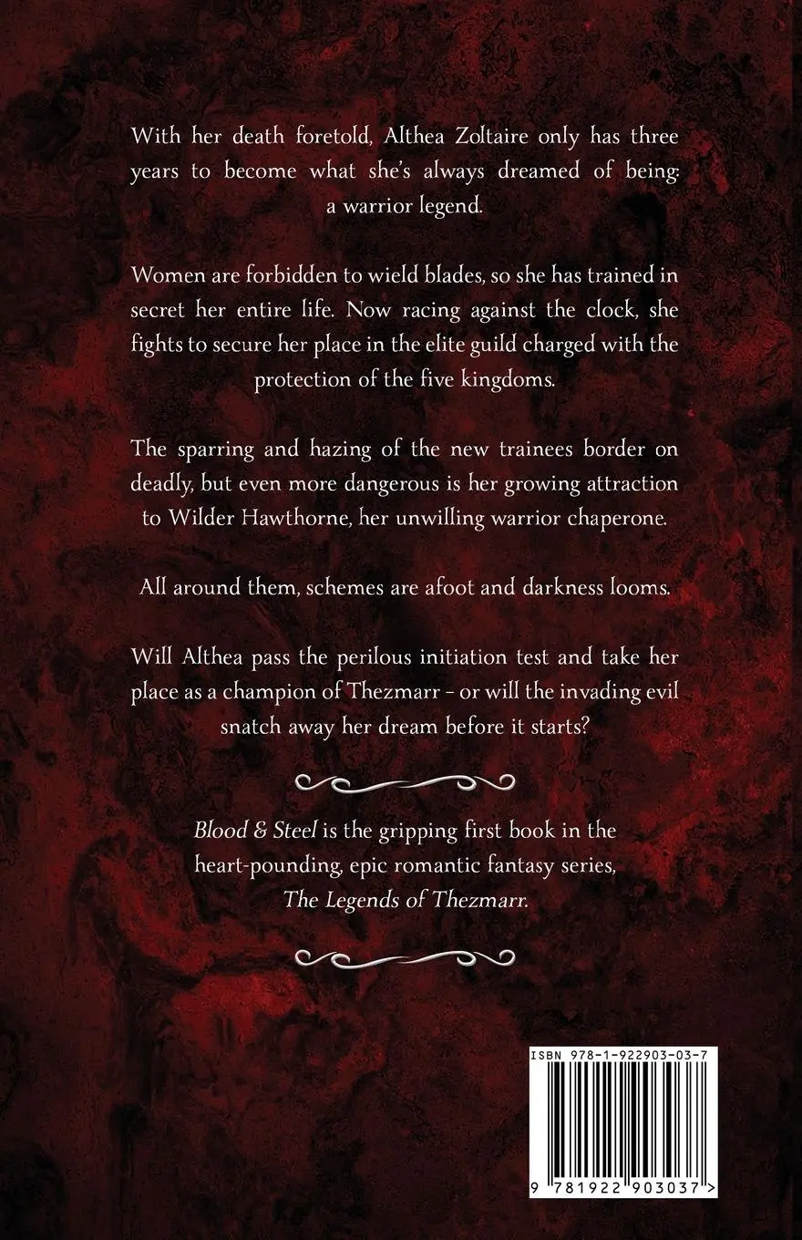 Rückseite: 9781922903037 | Blood &amp; Steel | An epic romantic fantasy | Helen Scheuerer | Buch