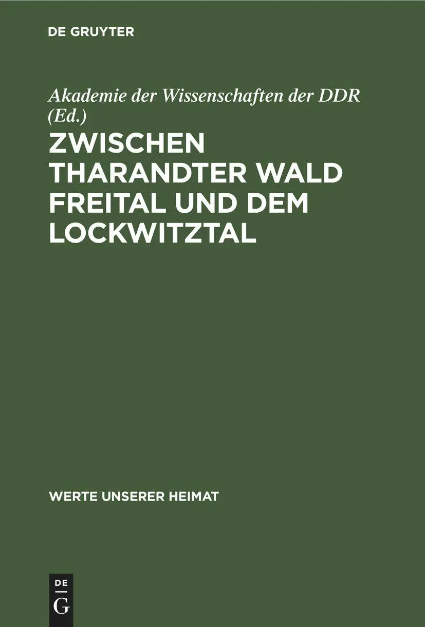Cover: 9783112643037 | Zwischen Tharandter Wald Freital und dem Lockwitztal | Ddr | Buch
