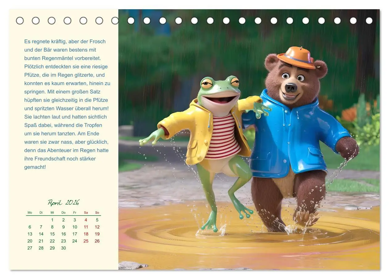 Bild: 9783457333037 | Der Frosch und der Bär - Ein Jahr voller Abenteuer (Tischkalender...