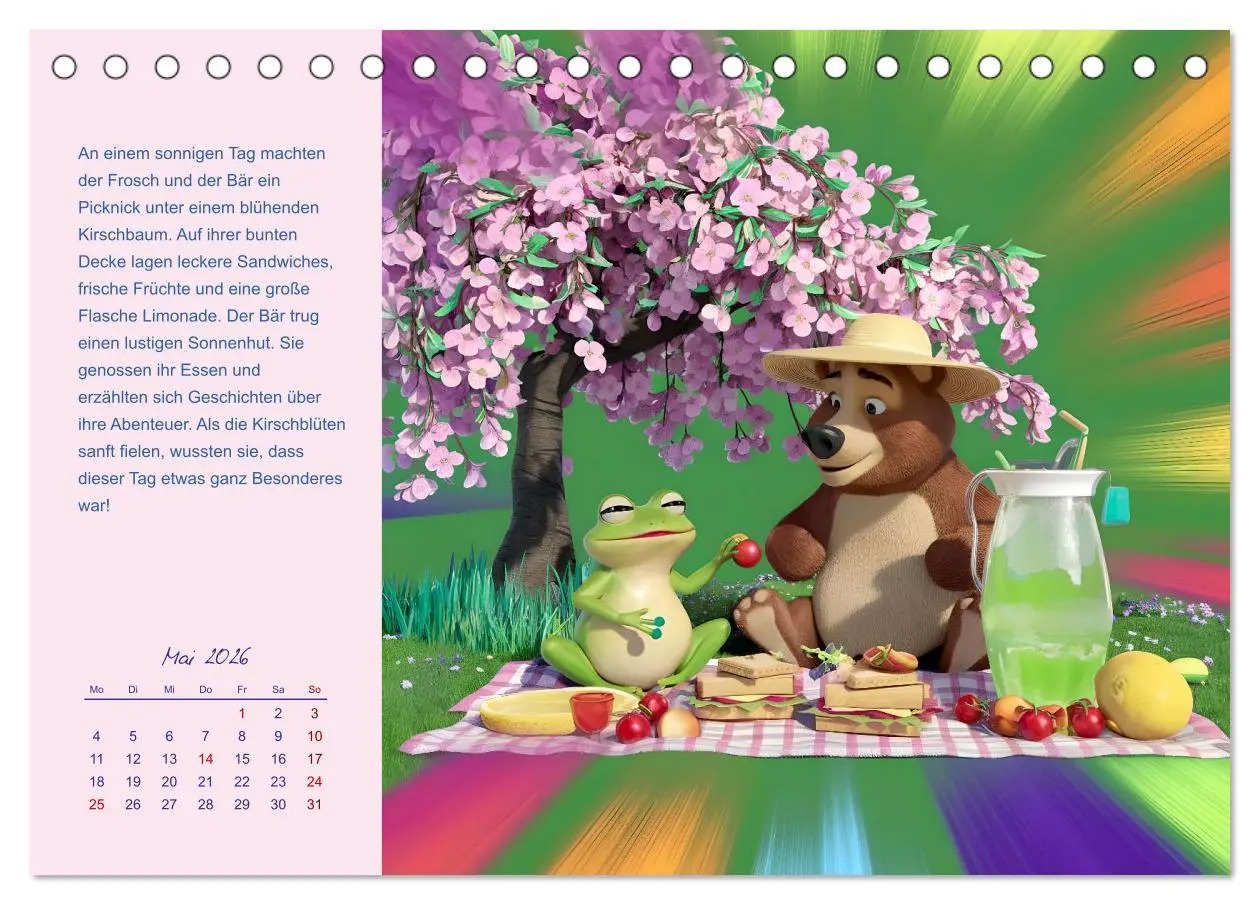 Bild: 9783457333037 | Der Frosch und der Bär - Ein Jahr voller Abenteuer (Tischkalender...
