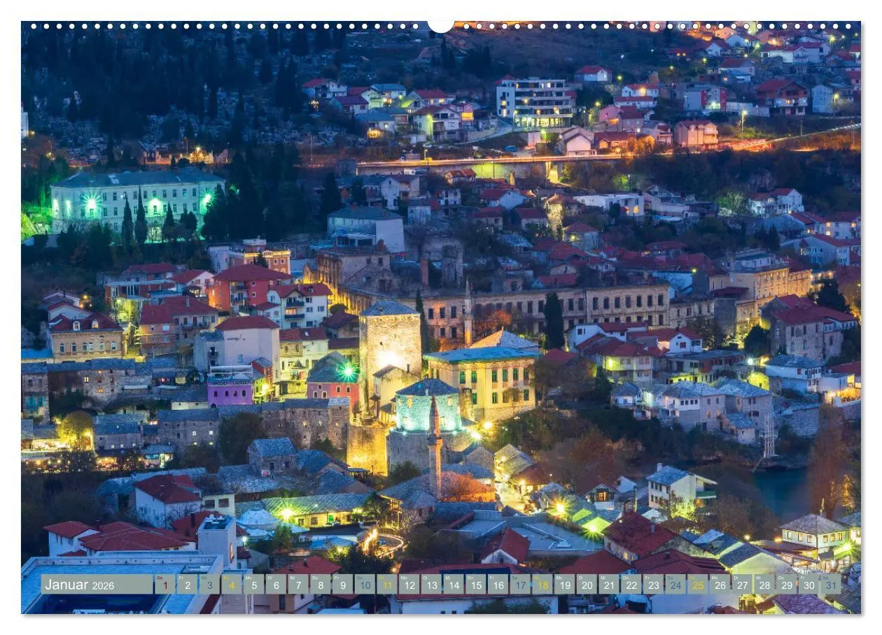 Bild: 9783457403037 | Die Altstadt von Mostar (Wandkalender 2026 DIN A2 quer), CALVENDO...
