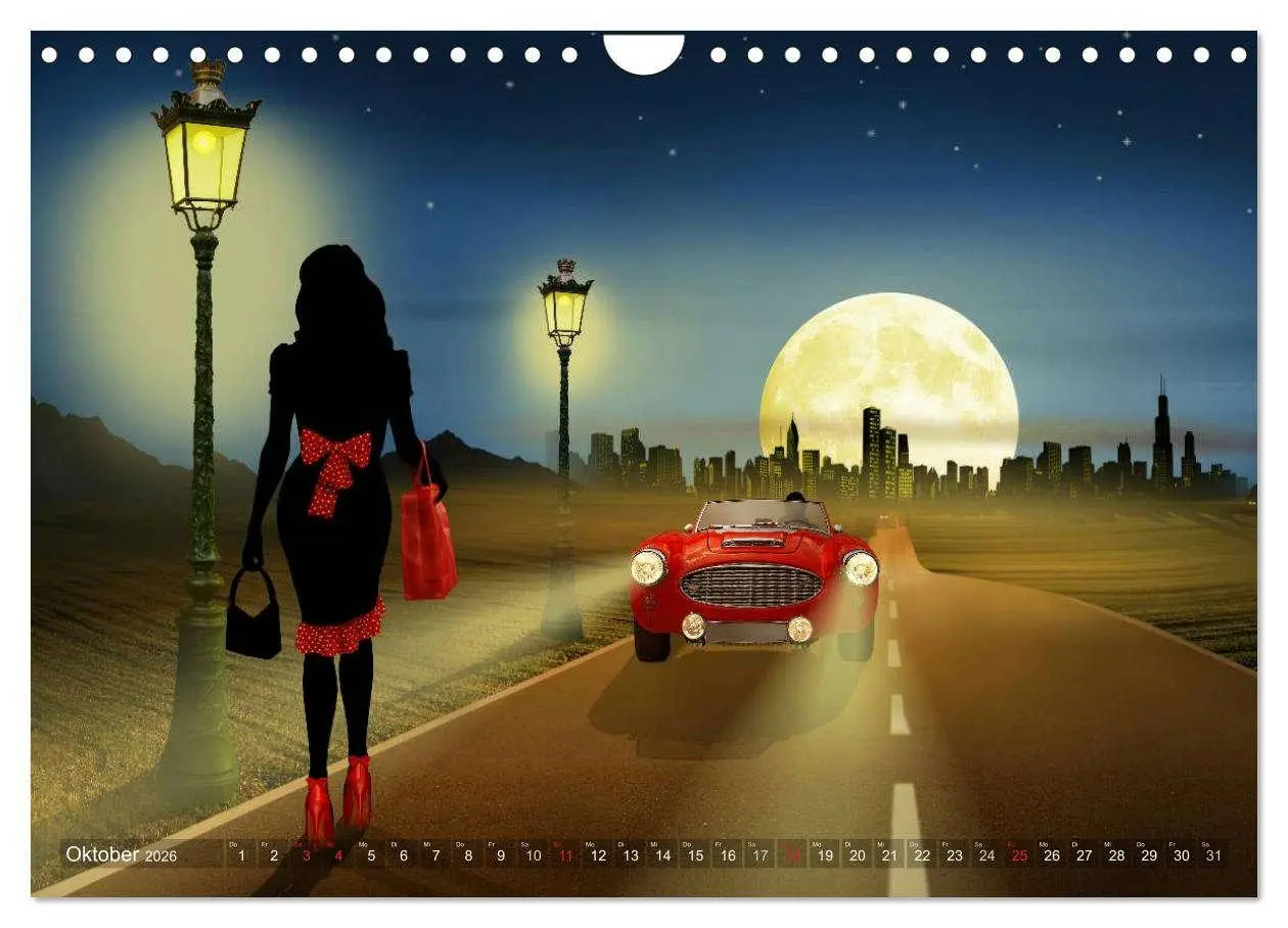 Bild: 9783516043037 | Pin-Up Girls und Oldtimer by Mausopardia (Wandkalender 2026 DIN A4...