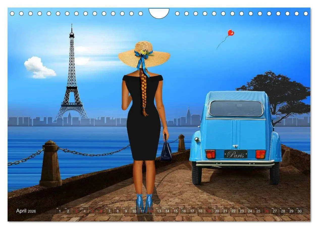 Bild: 9783516043037 | Pin-Up Girls und Oldtimer by Mausopardia (Wandkalender 2026 DIN A4...
