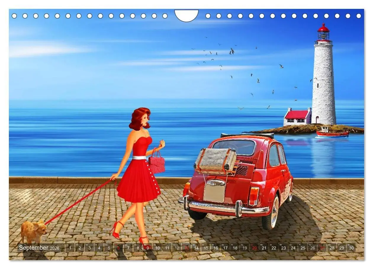 Bild: 9783516043037 | Pin-Up Girls und Oldtimer by Mausopardia (Wandkalender 2026 DIN A4...
