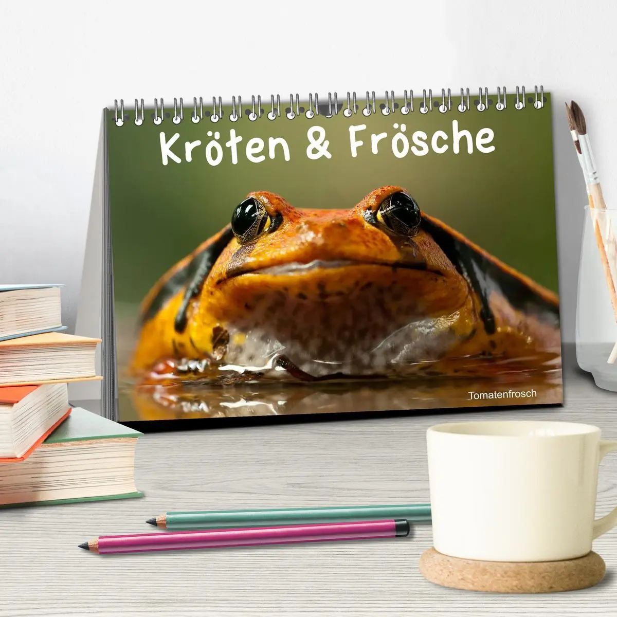 Bild: 9783516113037 | Kröten &amp; Frösche (Tischkalender 2026 DIN A5 quer), CALVENDO...