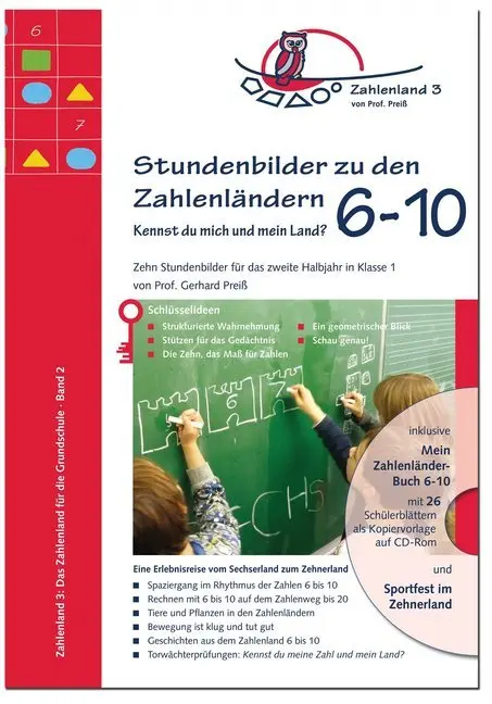Cover: 9783941063037 | Stundenbilder zu den Zahlenländern 6 bis 10, m. CD-ROM | Gerhard Preiß Cover: 9783941063037 | Stundenbilder zu den Zahlenländern 6 bis 10, m. CD-ROM | Gerhard Preiß