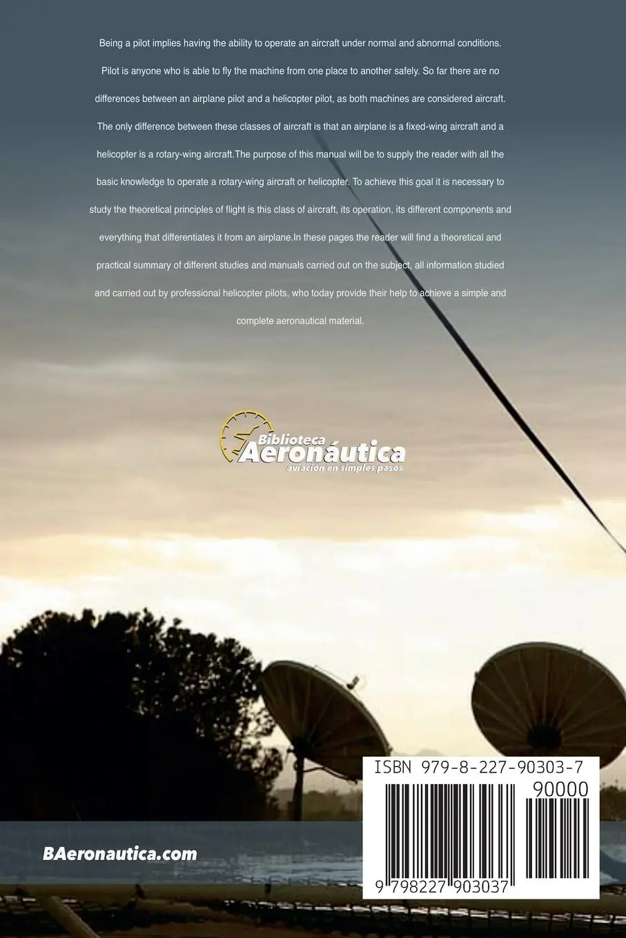 Rückseite: 9798227903037 | Helicopter Private Pilot | Biblioteca Aeronáutica | Taschenbuch | 2024