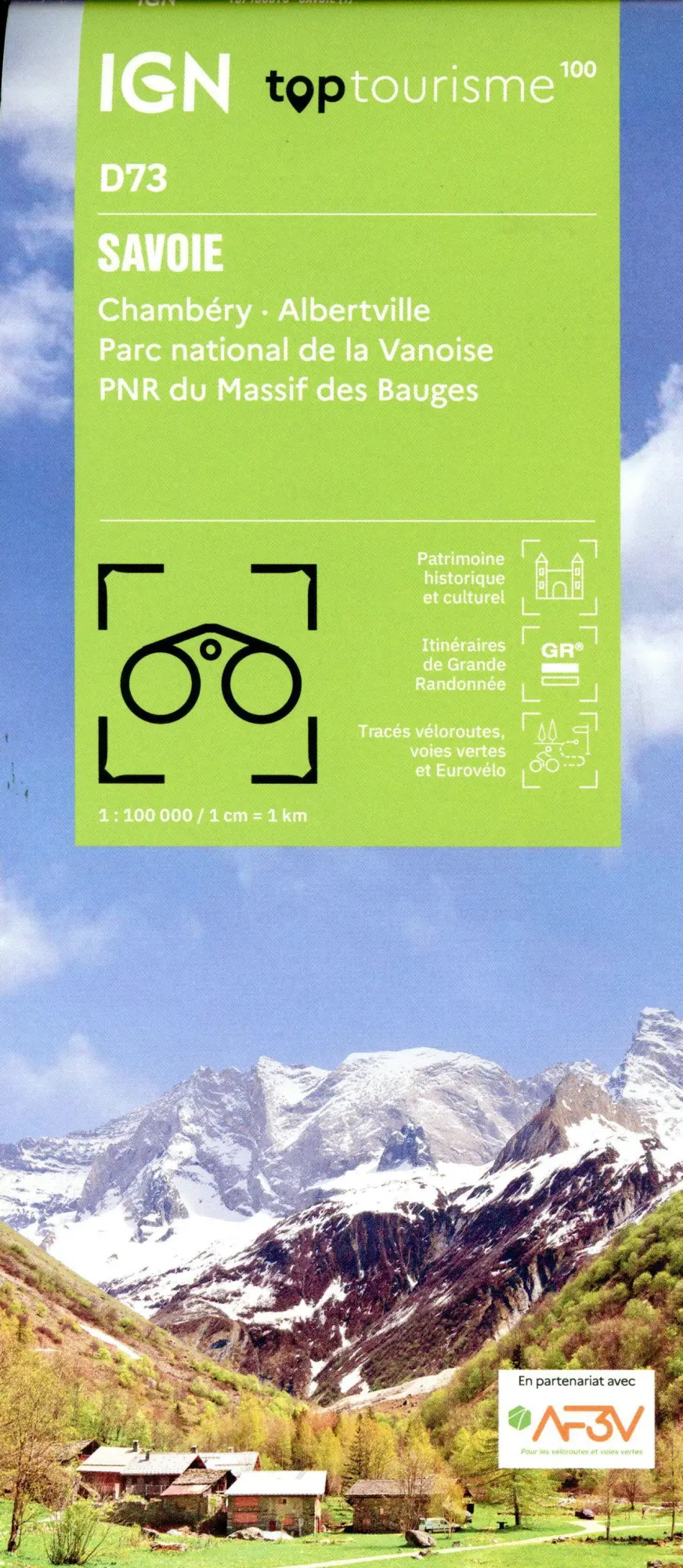 Cover: 9782758553137 | 73 Savoie | 1:100000 | (Land-)Karte | IGN Top 100 départemental | 2024