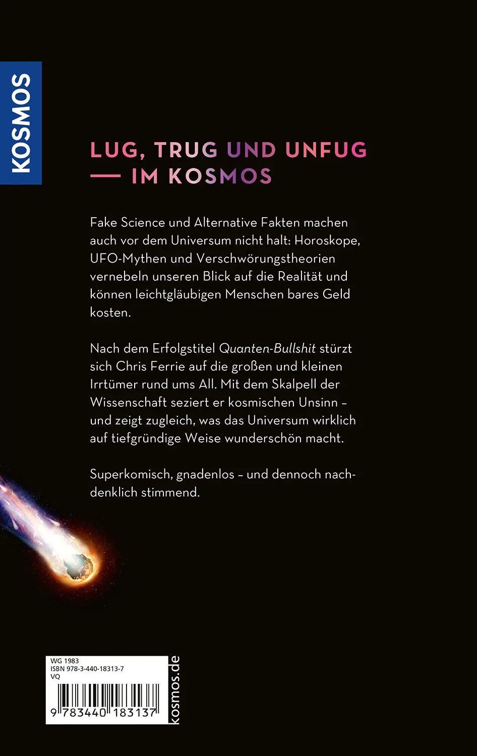 Bild: 9783440183137 | Cosmic Bullshit | Warum sich das Universum einen Dreck um uns schert