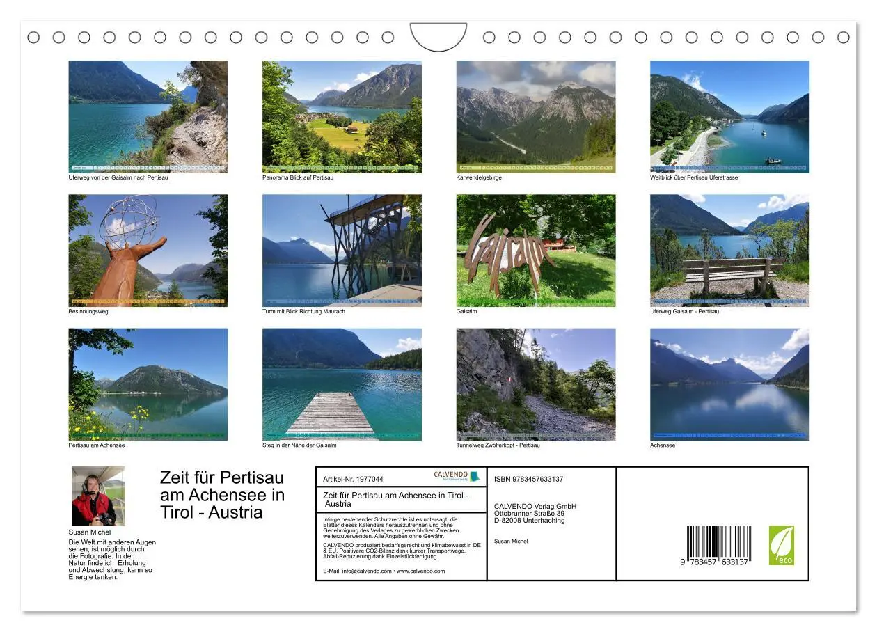 Bild: 9783457633137 | Zeit für Pertisau am Achensee in Tirol - Austria (Wandkalender 2026...