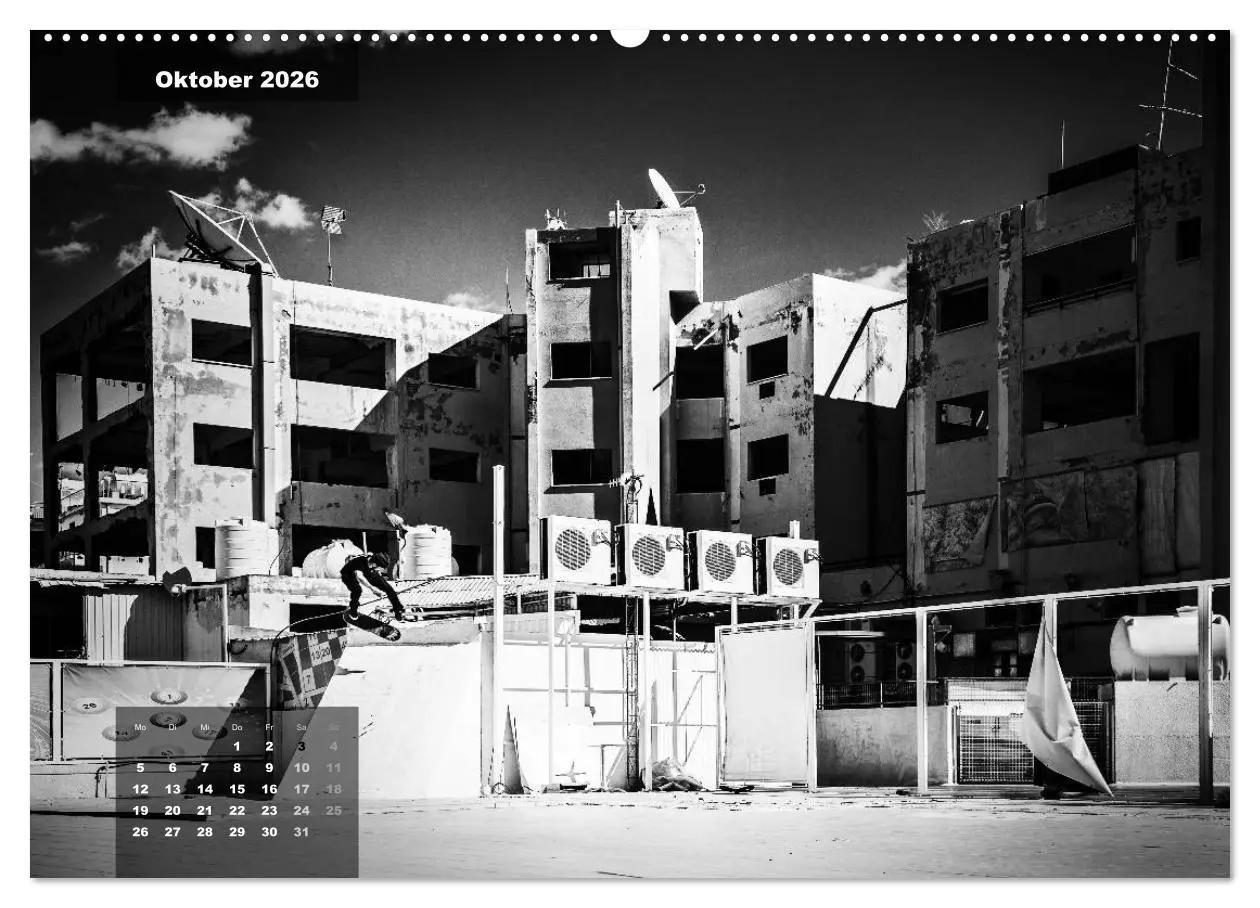 Bild: 9783516103137 | Skateboarden in Schwarz-Weiß (hochwertiger Premium Wandkalender...