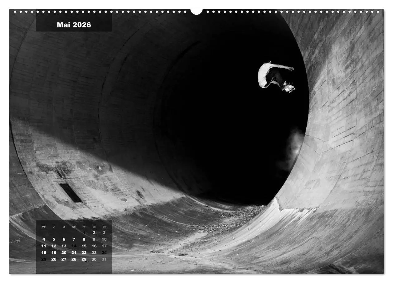 Bild: 9783516103137 | Skateboarden in Schwarz-Weiß (hochwertiger Premium Wandkalender...