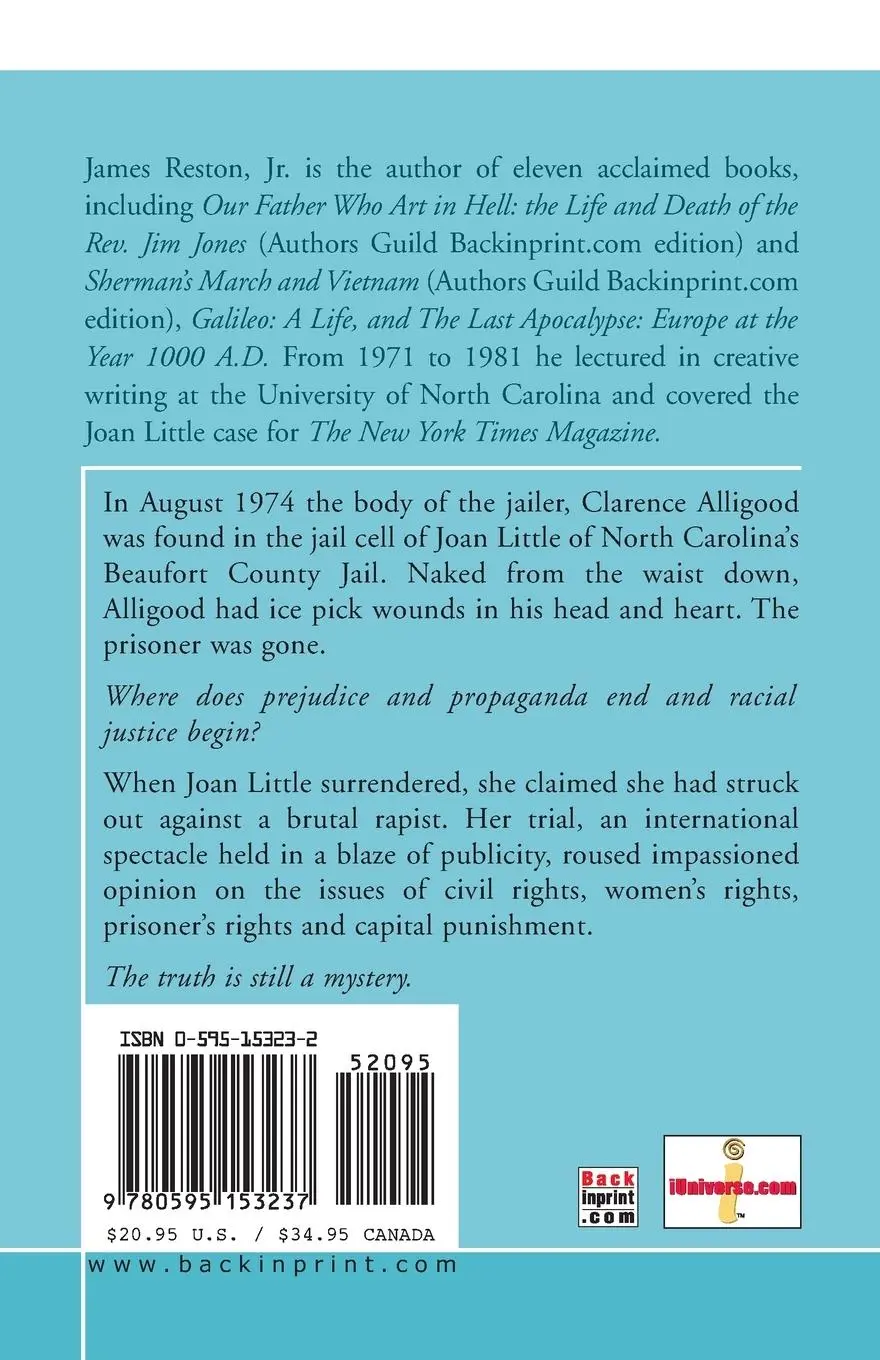 Rückseite: 9780595153237 | The Innocence of Joan Little | A Southern Mystery | James Jr. Reston