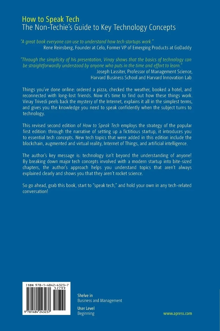 Rückseite: 9781484243237 | How to Speak Tech | The Non-Techie's Guide to Key Technology Concepts