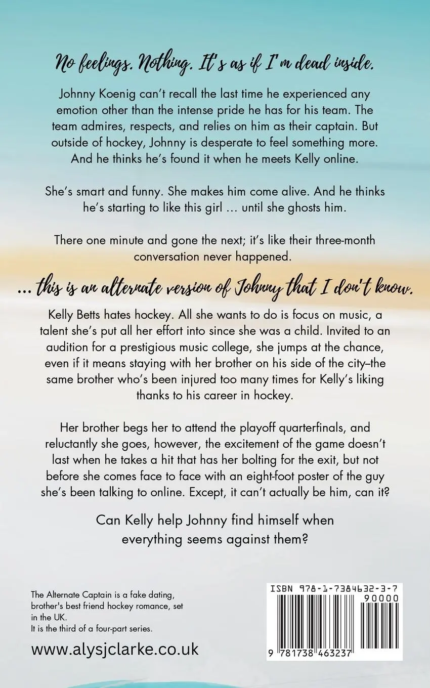 Rückseite: 9781738463237 | The Alternate Captain | A British Hockey Romance | Alys J. Clarke