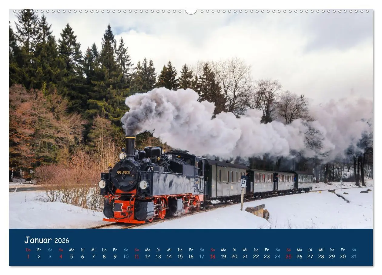 Bild: 9783457623237 | Unter Dampf im Osten (Wandkalender 2026 DIN A2 quer), CALVENDO...
