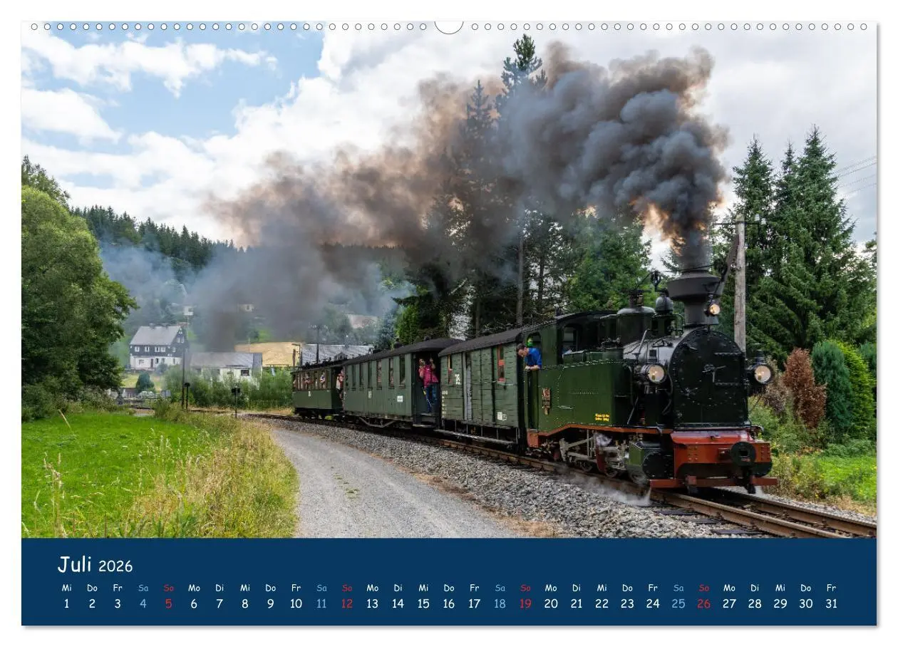 Bild: 9783457623237 | Unter Dampf im Osten (Wandkalender 2026 DIN A2 quer), CALVENDO...