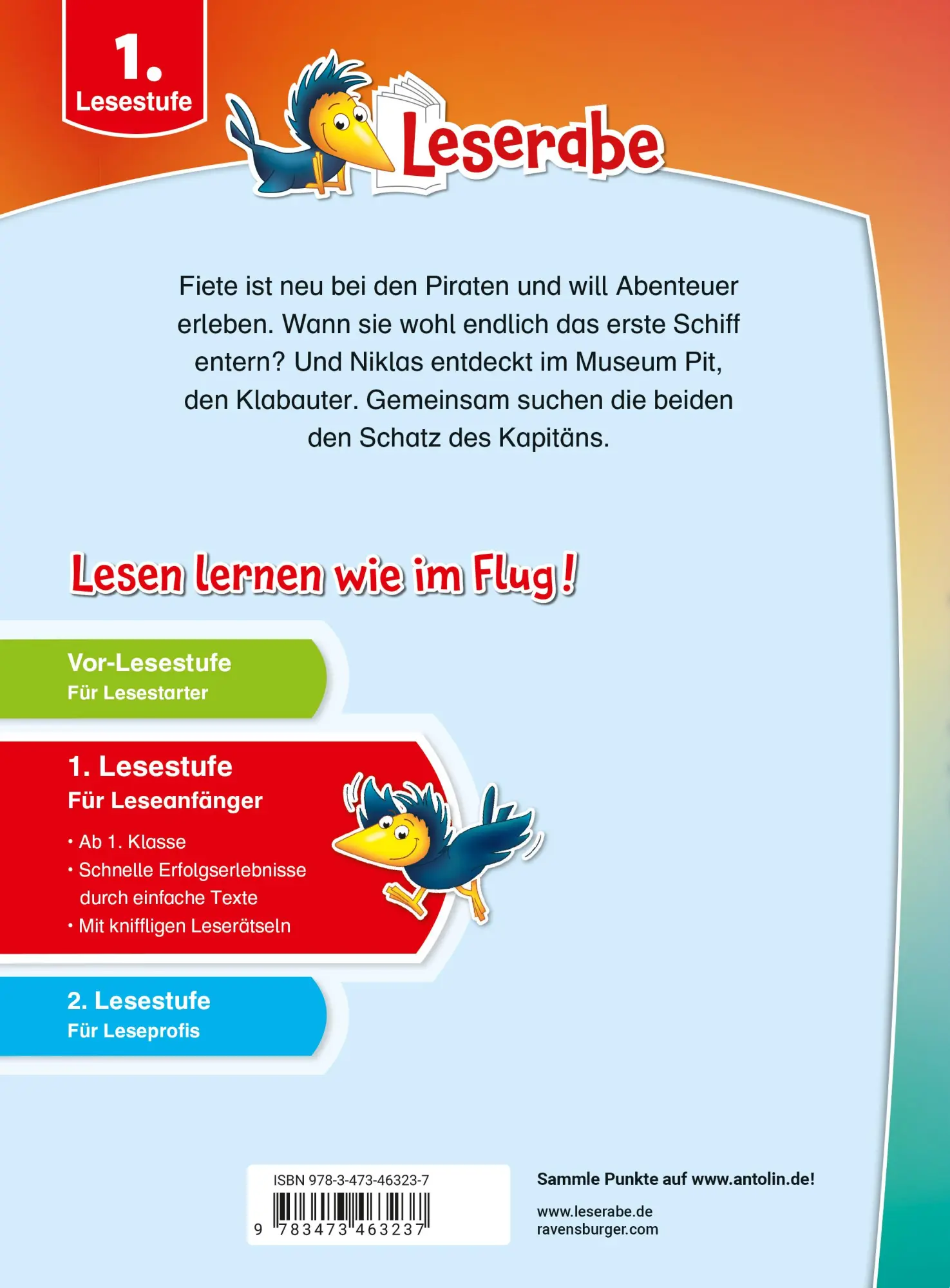 Rückseite: 9783473463237 | Leserabe Sonderausgaben - Die besten Leseraben-Piratengeschichten