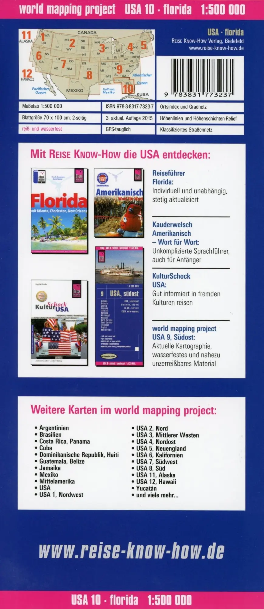Bild: 9783831773237 | Reise Know-How Landkarte USA 10, Florida (1:500.000) | Rump | 2 S.