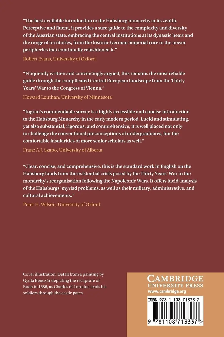 Rückseite: 9781108713337 | The Habsburg Monarchy, 1618-1815 | Charles W. Ingrao | Taschenbuch