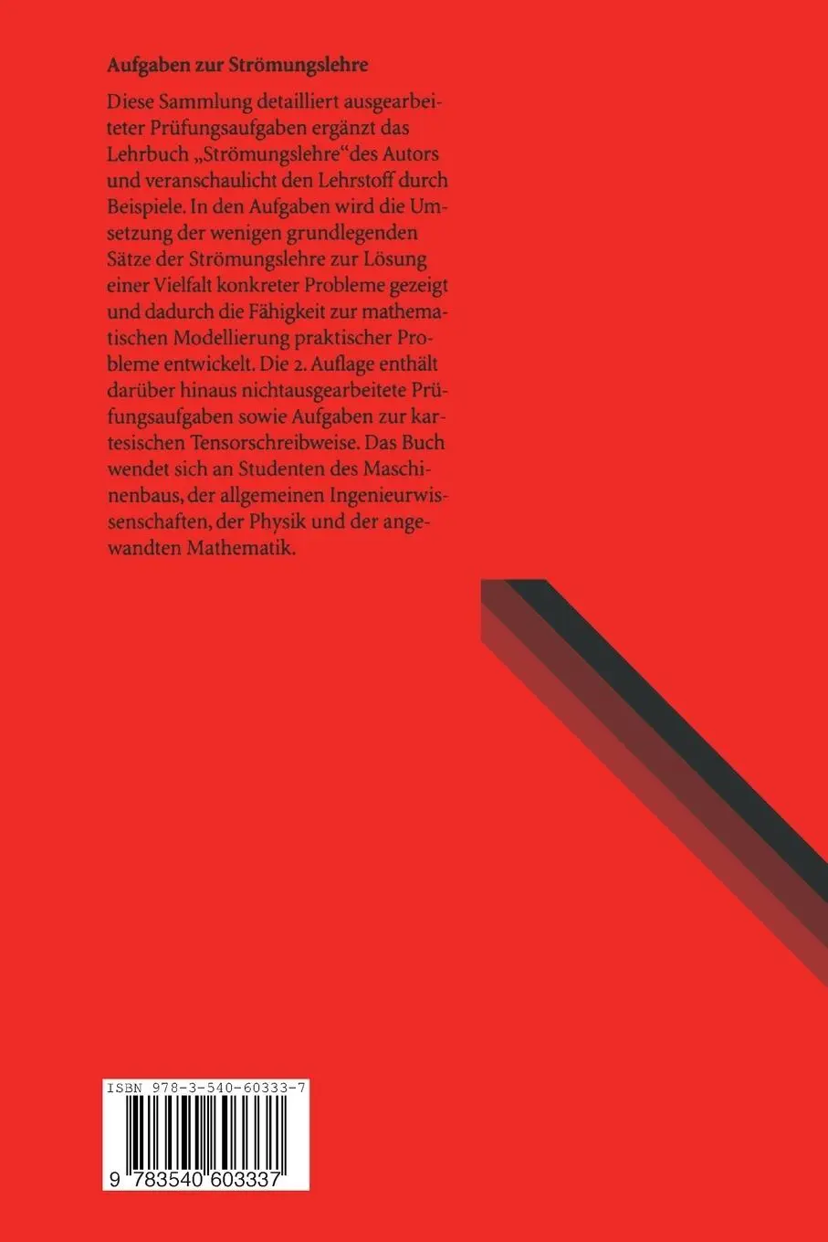 Rückseite: 9783540603337 | Aufgaben zur Strömungslehre | Joseph H. Spurk | Taschenbuch | Deutsch