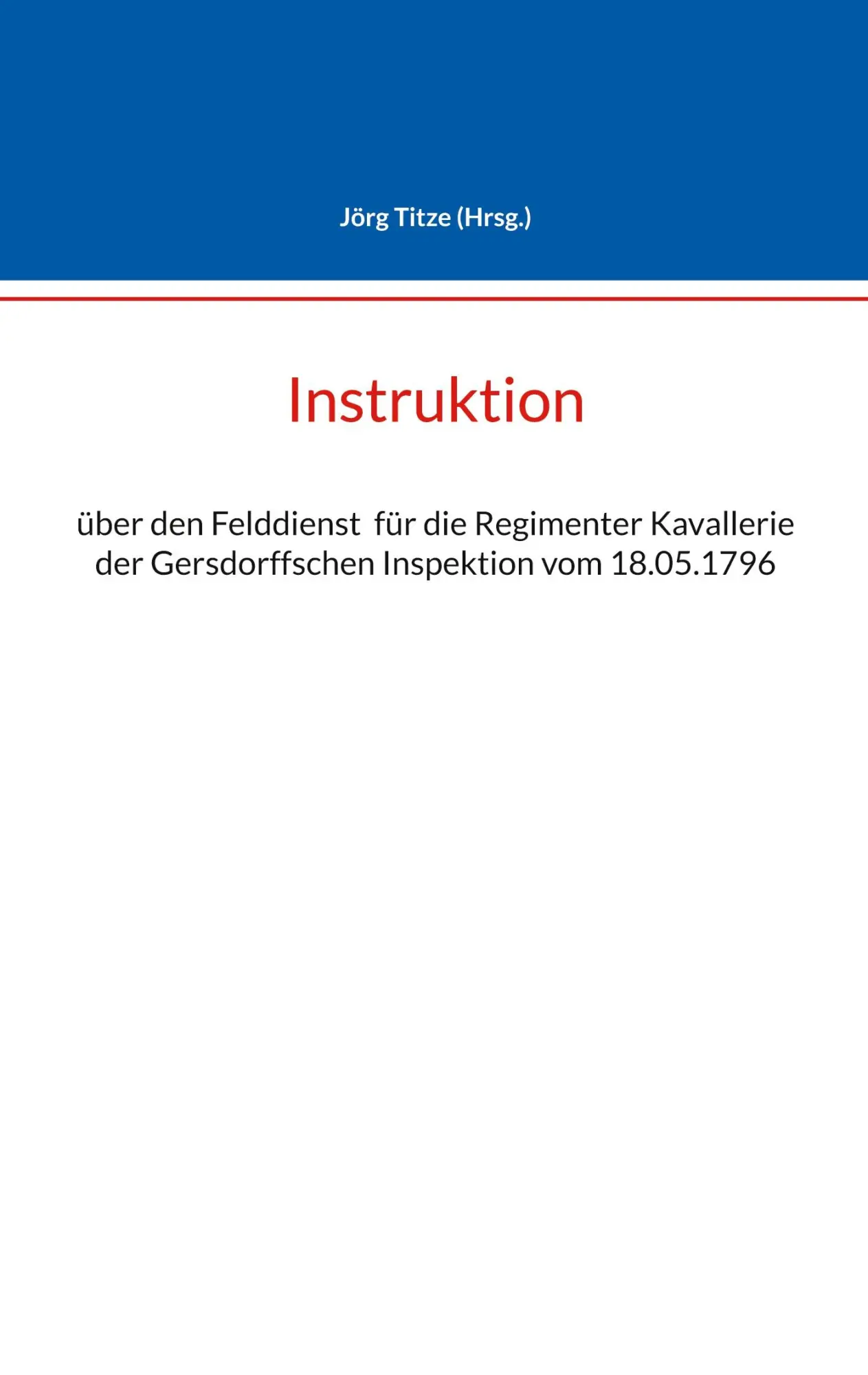 Cover: 9783696373337 | Instruktion | Jörg Titze | Taschenbuch | 48 S. | Deutsch | 2026
