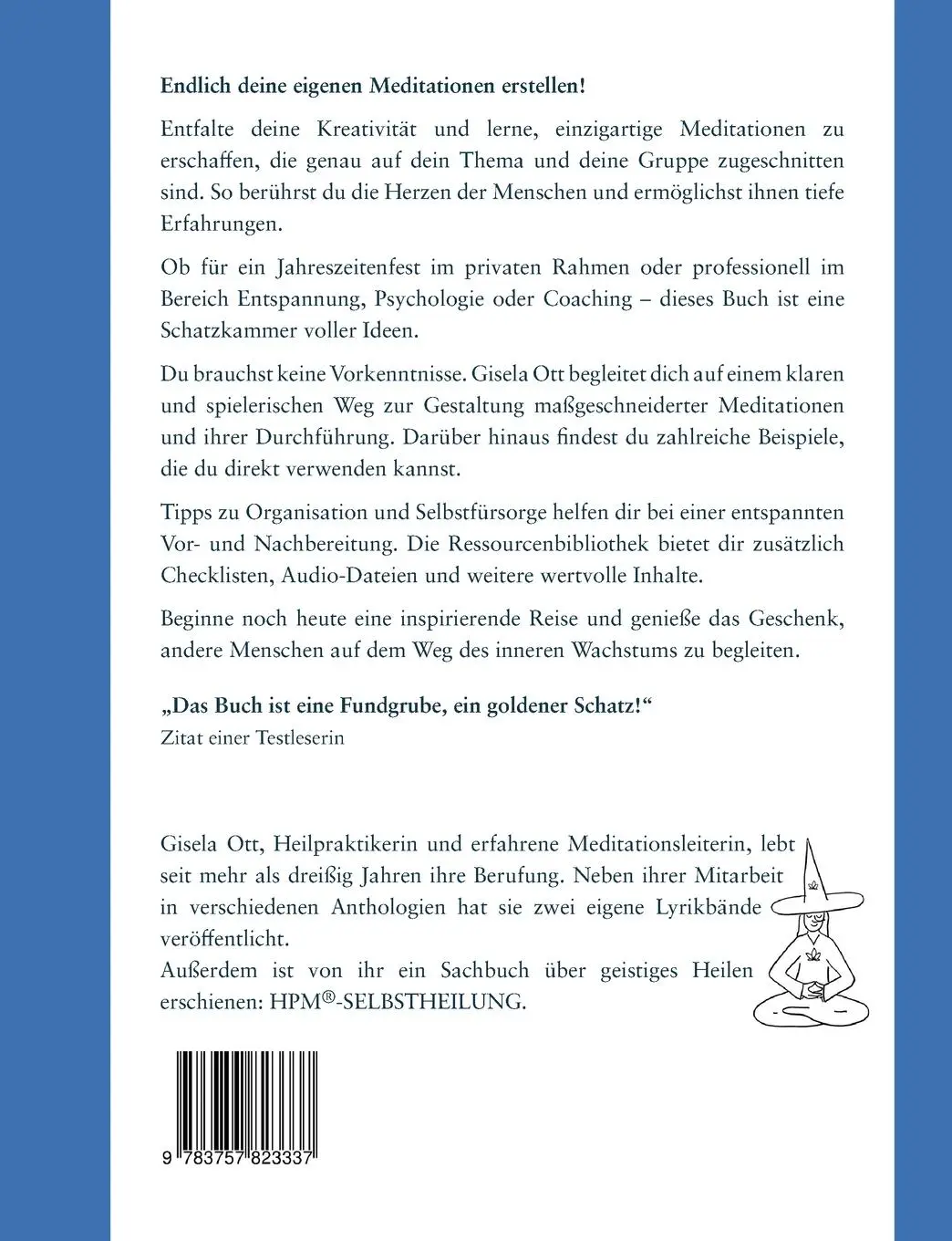 Rückseite: 9783757823337 | Kreative Meditation | Gisela Ott | Taschenbuch | 284 S. | Deutsch