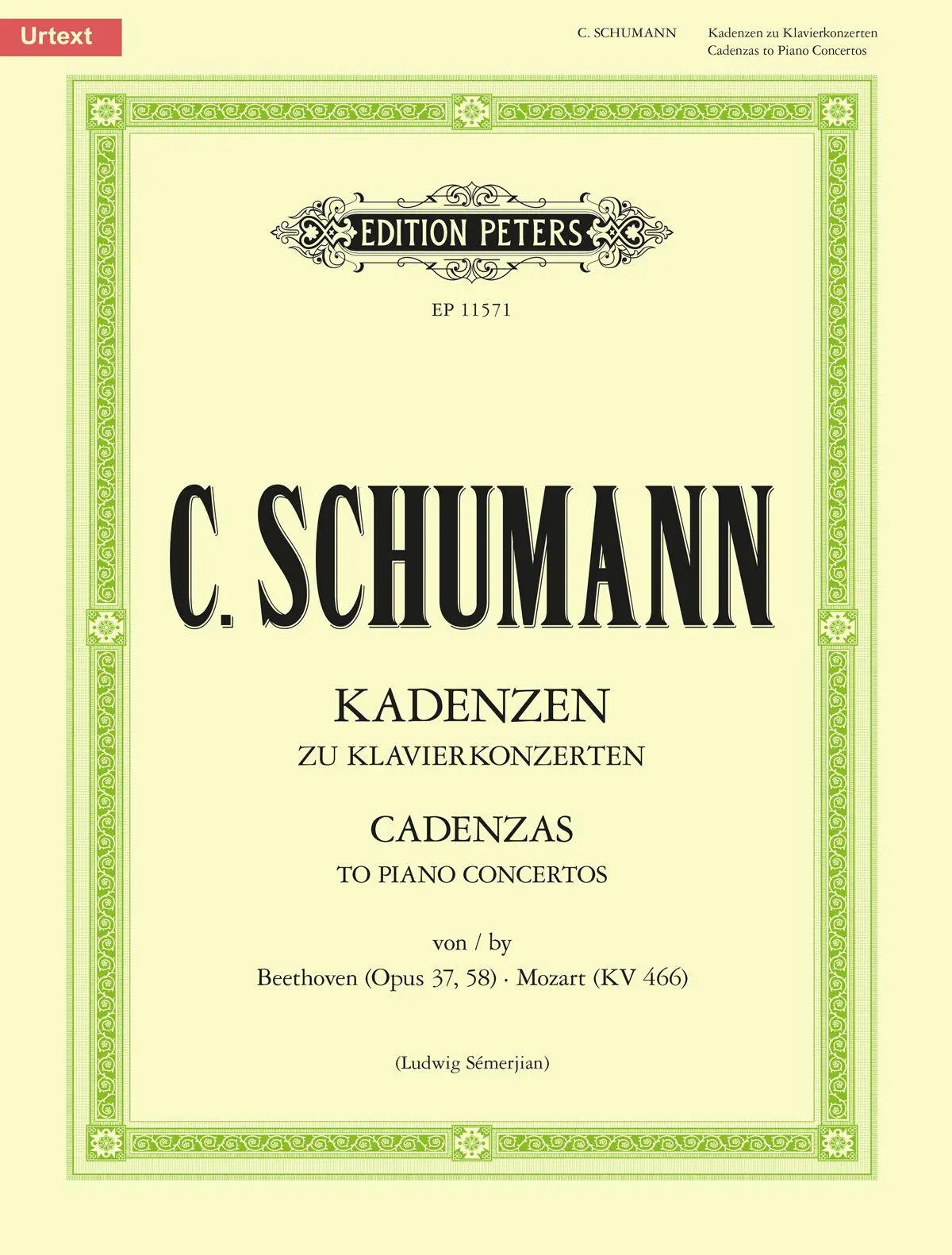 Cover: 9790014133337 | Kadenzen zu Klavierkonzerten | Ludwig Semerjian | Broschüre | Buch