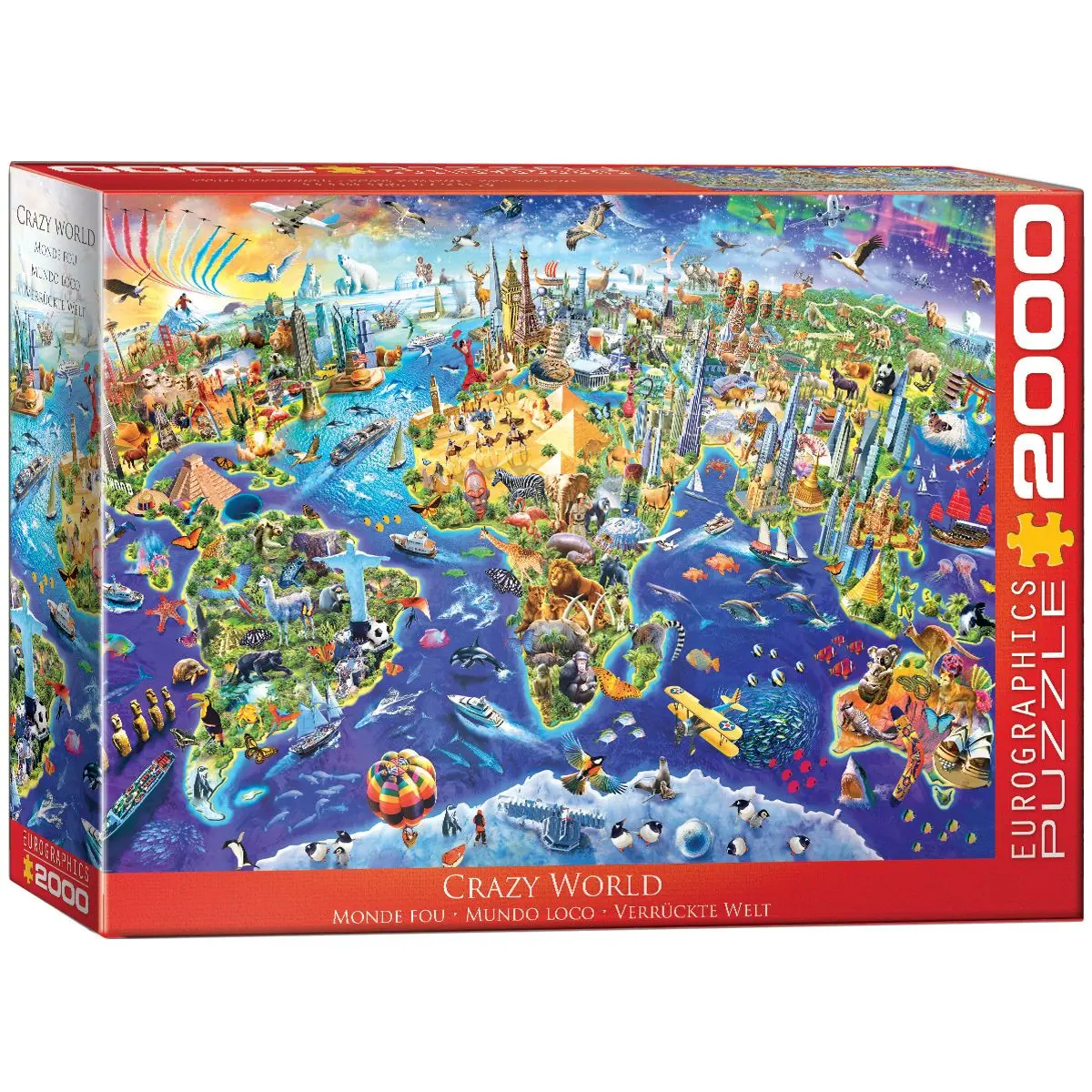 Cover: 628136253437 | Crazy World | Anzahl Teile: 2000, Eurographics-Puzzle | Puzzle | 2020