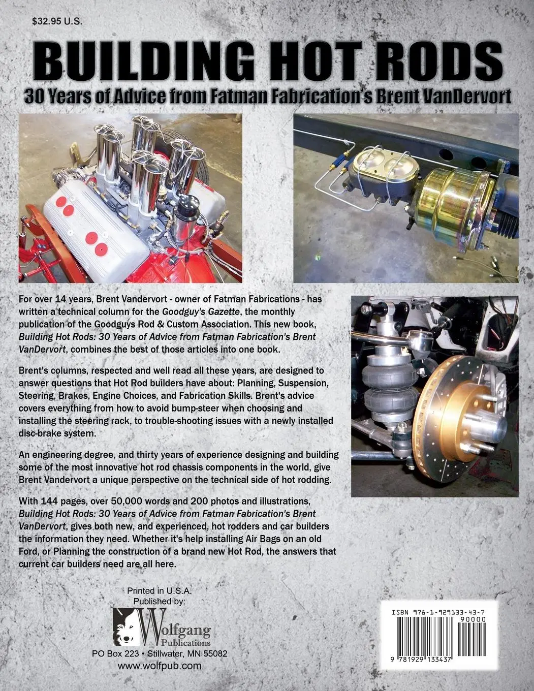 Rückseite: 9781929133437 | Building Hot Rods | Brent Vandervort | Taschenbuch | Englisch | 2015