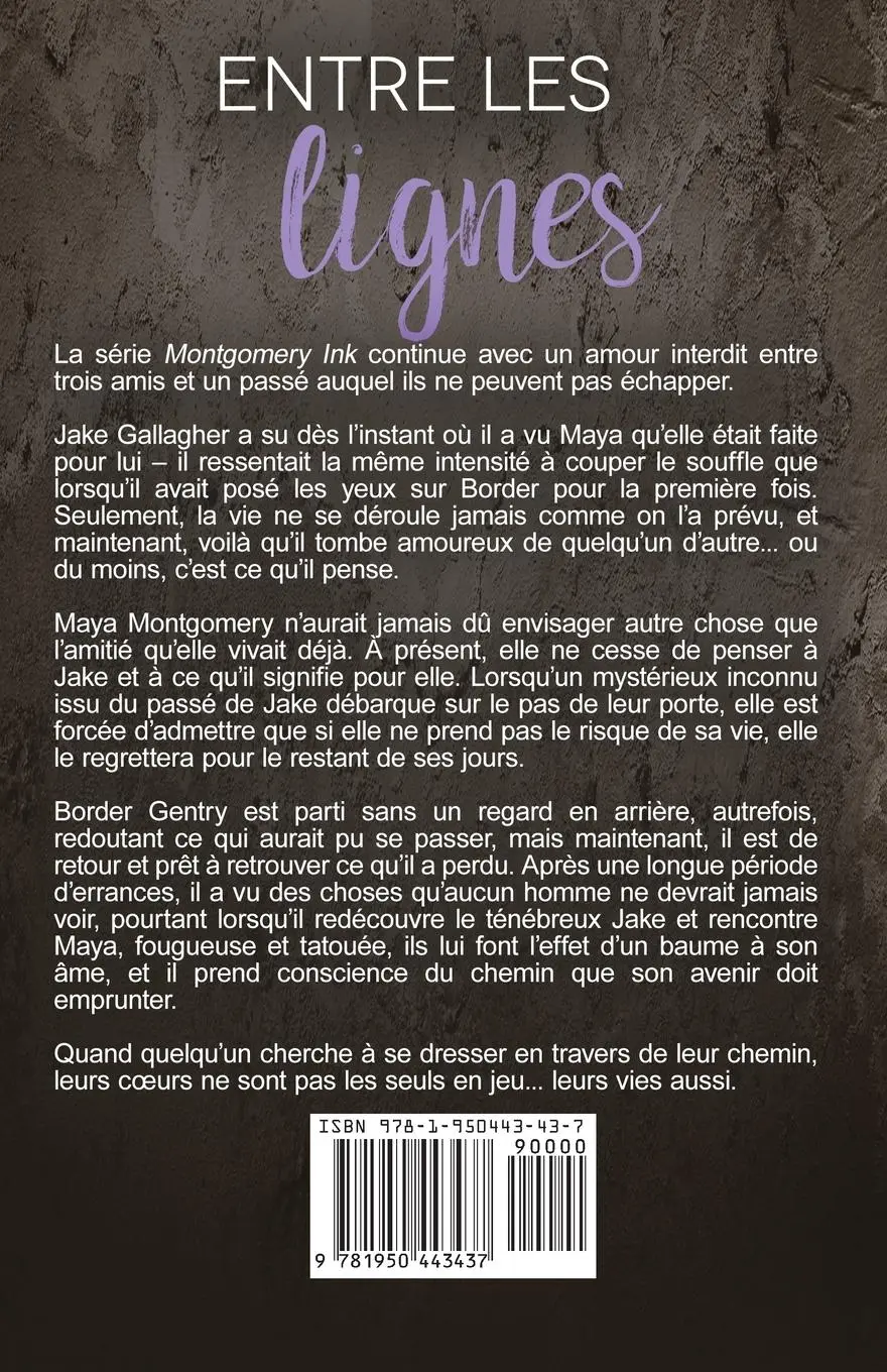 Rückseite: 9781950443437 | Entre les lignes | Carrie Ann Ryan | Taschenbuch | Montgomery Ink