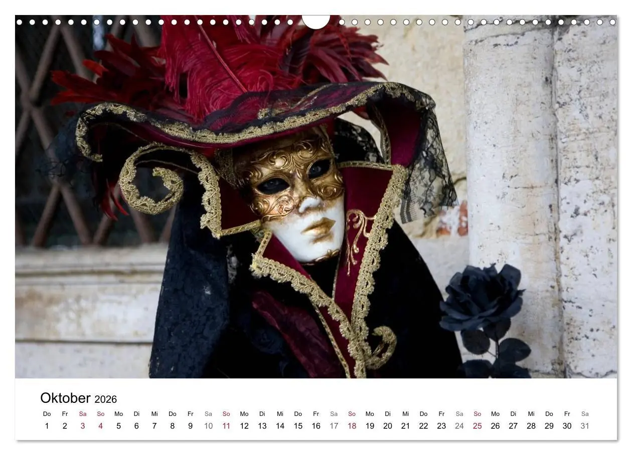 Bild: 9783516173437 | Carnevale di Venezia 2026 (Wandkalender 2026 DIN A3 quer), CALVENDO...