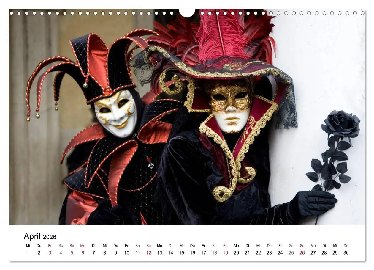 Bild: 9783516173437 | Carnevale di Venezia 2026 (Wandkalender 2026 DIN A3 quer), CALVENDO...