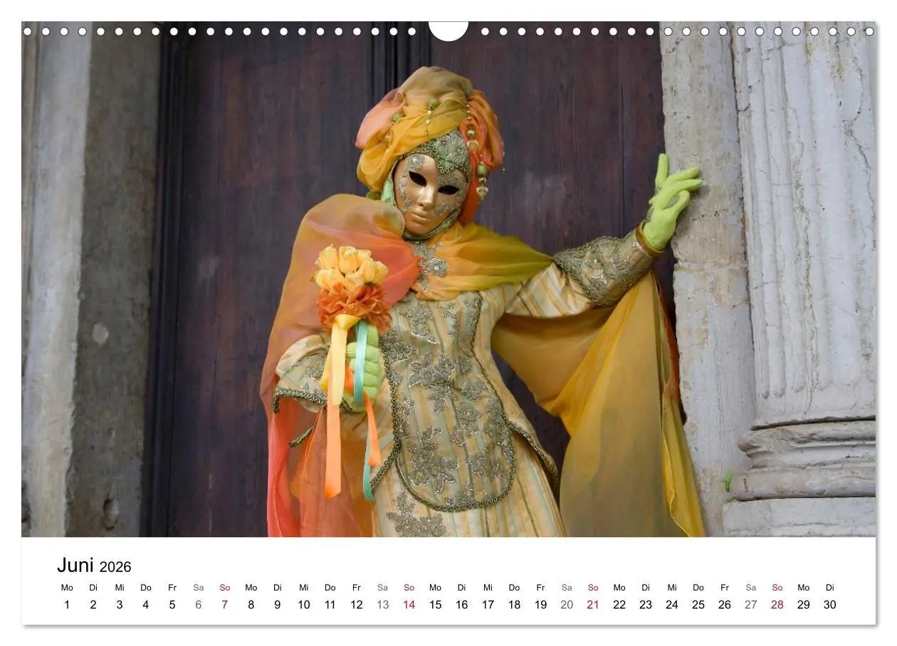 Bild: 9783516173437 | Carnevale di Venezia 2026 (Wandkalender 2026 DIN A3 quer), CALVENDO...