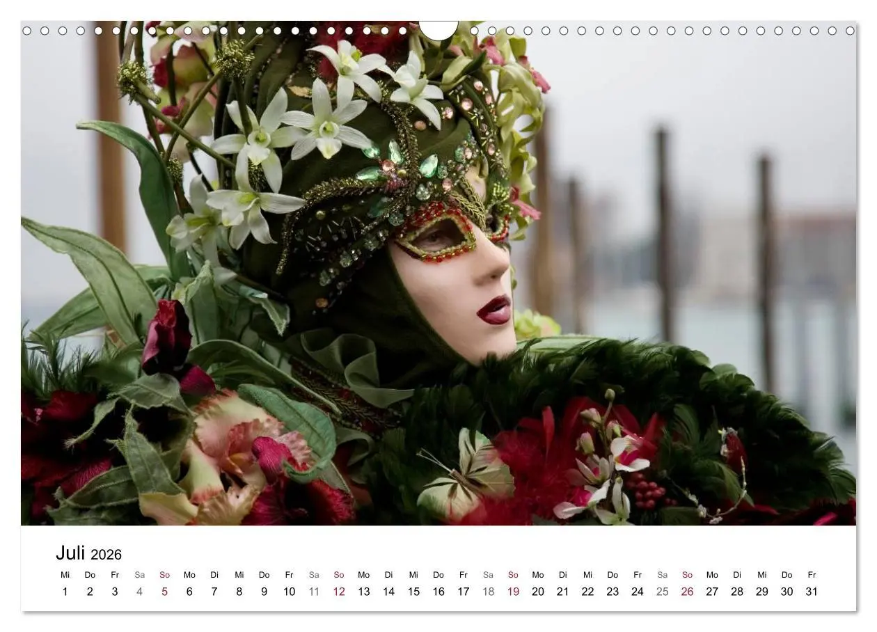 Bild: 9783516173437 | Carnevale di Venezia 2026 (Wandkalender 2026 DIN A3 quer), CALVENDO...