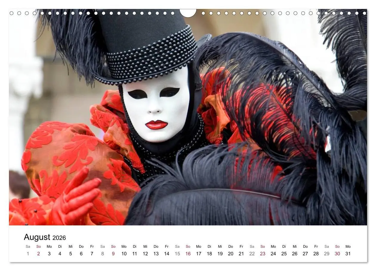 Bild: 9783516173437 | Carnevale di Venezia 2026 (Wandkalender 2026 DIN A3 quer), CALVENDO...