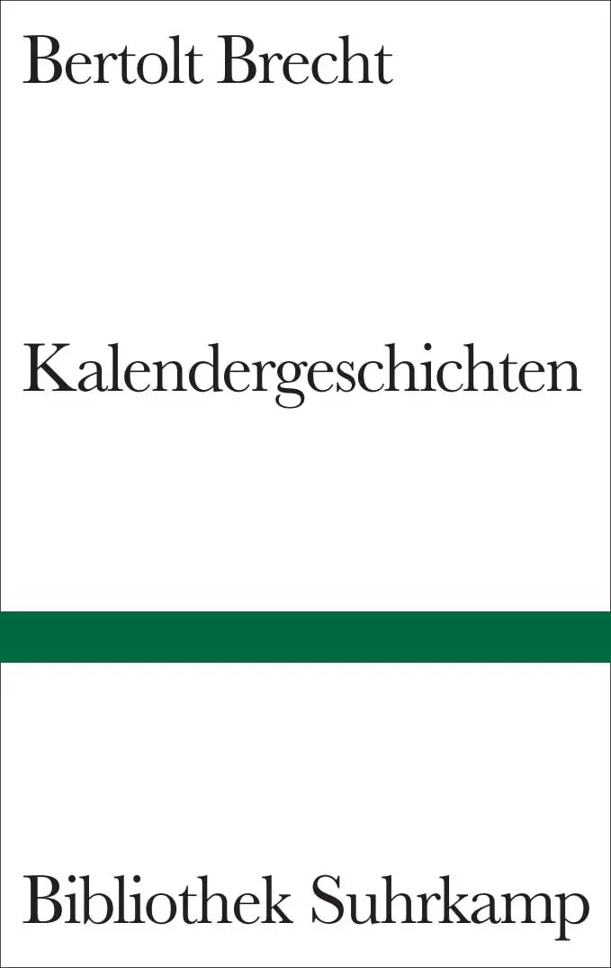 Cover: 9783518223437 | Kalendergeschichten | Bertolt Brecht | Buch | Bibliothek Suhrkamp