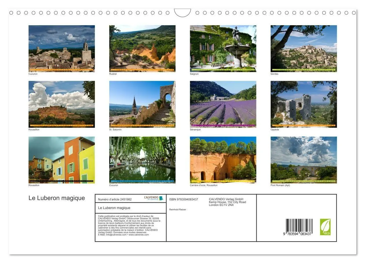Bild: 9783594083437 | Le Luberon magique (Calendrier mural 2027 DIN A3 vertical),...